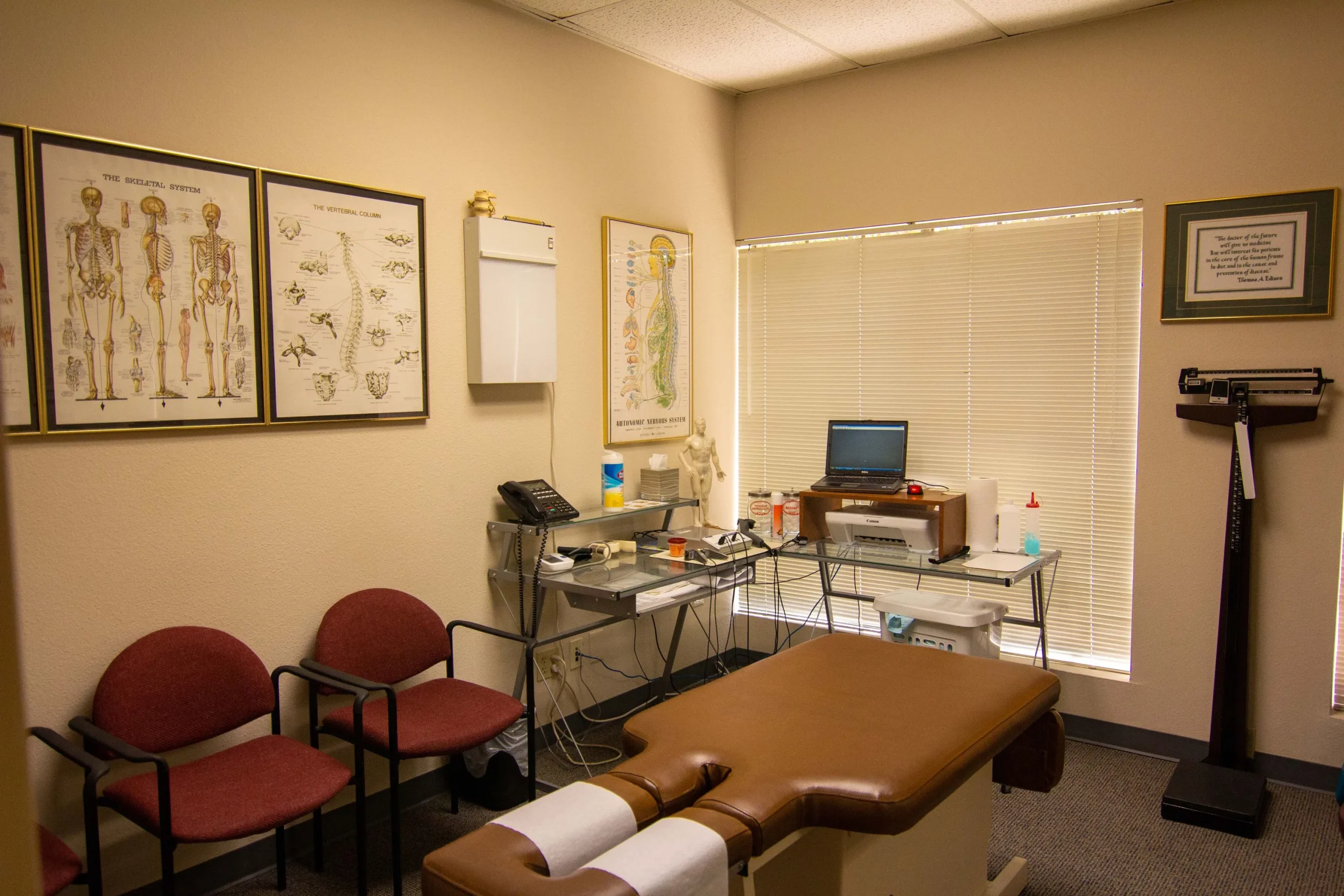 Modern therapy equipment in treatment room